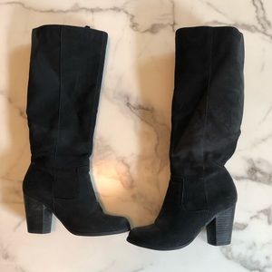Stacked Heel Mossimo Boots, Size 6.5